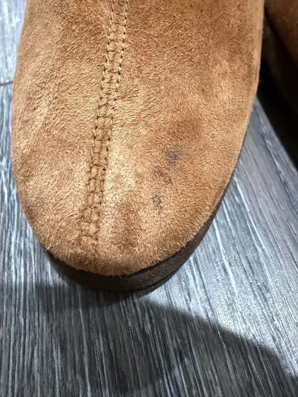 Vaneli Suede Ankle Boots 9.5M Brown Leather Trim Kitten Heel Italy Vero Cuoio